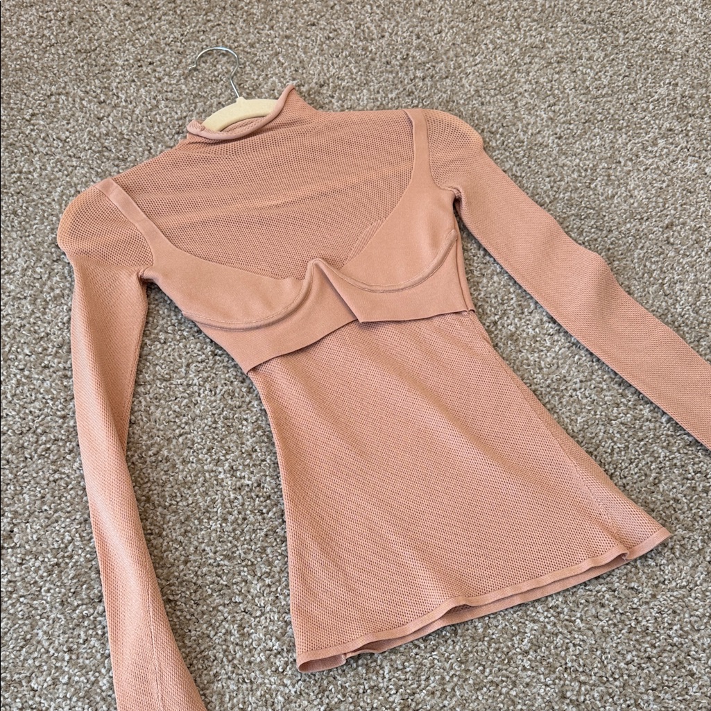 Dion Lee Tan Long Sleeve Blouse